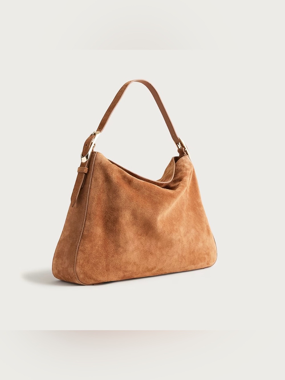NEW J. Crew Berkeley Suede Shoulder Bag in Blonde Espresso CM933 $178 - Picture 2 of 15